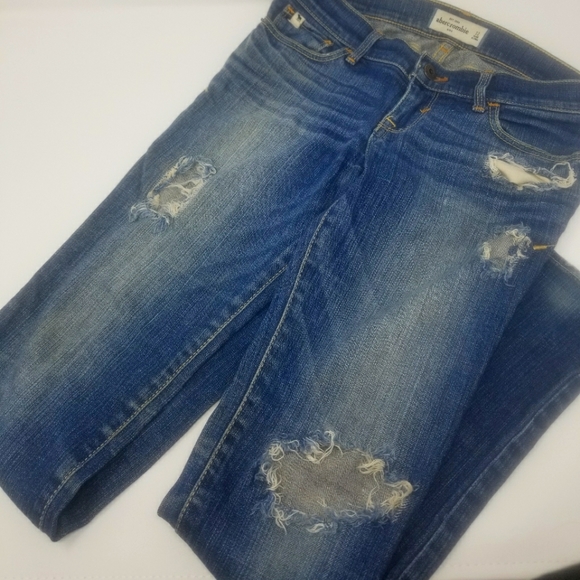 abercrombie kids Other - HP Abercrombie Ripped & Faded Girls size 12 Skinny Jeans